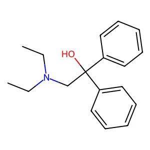 2-(Diethylamino)-1,1-diphenylethanol structure