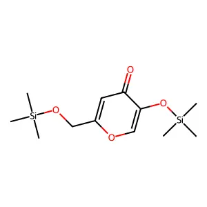 4H-Pyran-4-one, 5-((trimethylsilyl)oxy)-2-(((trimethylsilyl)oxy)methyl)- structure