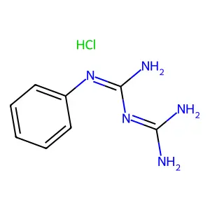 1-Phenylbiguanide monohydrochloride structure