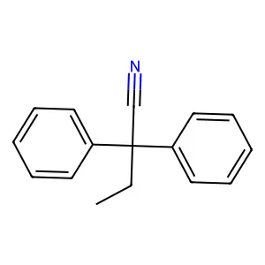 2,2-Diphenylbutyronitrile structure