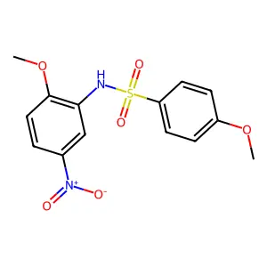 4-methoxy-N-(2-methoxy-5-nitrophenyl)benzenesulfonamide structure