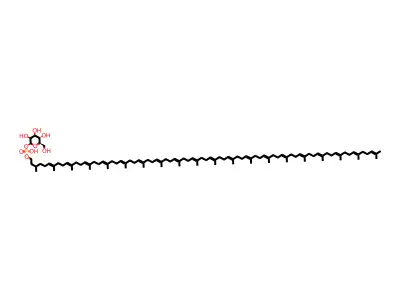 beta-D-Mannopyranose, 1-ester with dolichol dihydrogen phosphate structure