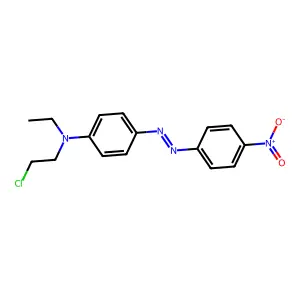 Benzenamine, N-(2-chloroethyl)-N-ethyl-4-[(4-nitrophenyl)azo]- structure