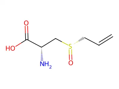 3-(allylsulphinyl)-L-alanine structure