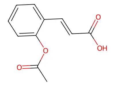 3-(2-Acetoxyphenyl)-2-propenoic Acid structure