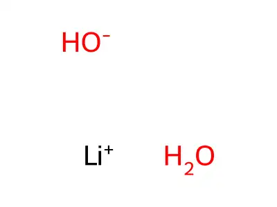 Lithium hydroxide, monohydrate structure