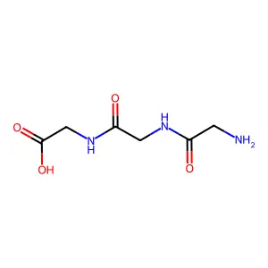 Glycylglycylglycine structure