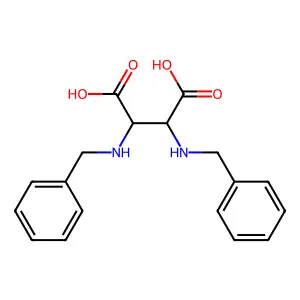 D-Aspartic acid, N-(phenylmethyl)-3-((phenylmethyl)amino)-, (3S)-rel- structure