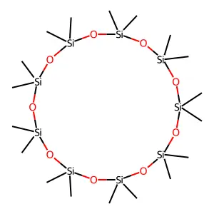 Octadecamethylcyclononasiloxane structure