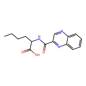 Norleucine, N-(2-quinoxaloyl)-, DL- structure