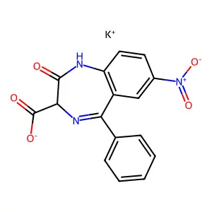 Potassium Nitrazepate structure