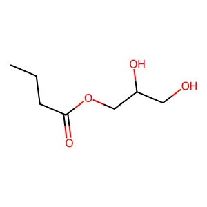 2,3-Dihydroxypropyl butanoate structure