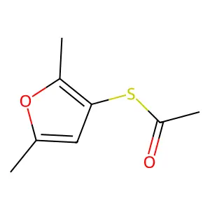 2,5-Dimethyl-3-thioacetoxyfuran structure