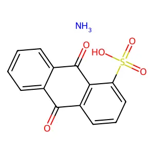 1-Anthracenesulfonic acid, 9,10-dihydro-9,10-dioxo-, ammonium salt (1:1) structure