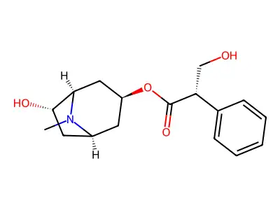 3-Bicyclo[3.2.1]octanyl 3-hydroxy-2-phenyl-propanoate structure