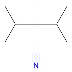 2-Isopropyl-2,3-dimethylbutyronitrile structure