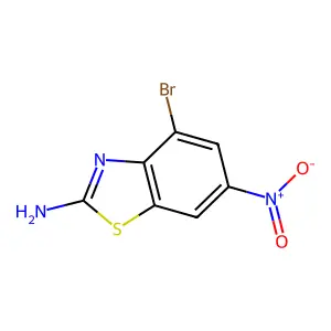 2-Benzothiazolamine, 4-bromo-6-nitro- structure