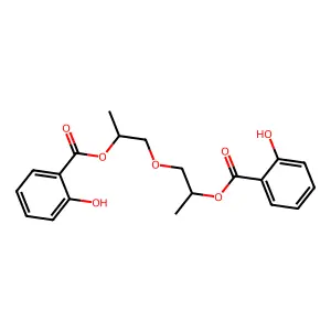Oxydipropylene disalicylate structure