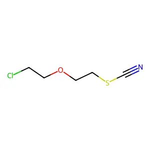 Thiocyanic acid, 2-(2'-chloroethoxy)ethyl ester structure