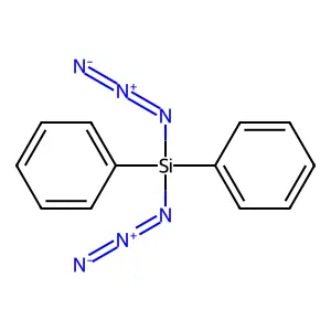 Silane, diazidodiphenyl- structure