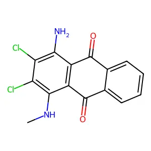 9,10-Anthracenedione, 1-amino-2,3-dichloro-4-(methylamino)- structure