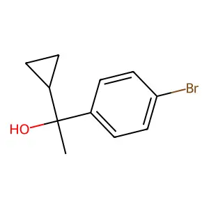 4-Bromo-alpha-cyclopropyl-alpha-methylbenzyl alcohol structure