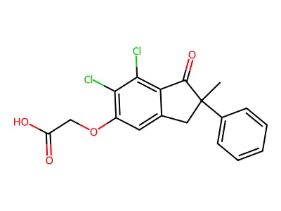 Indacrinone structure