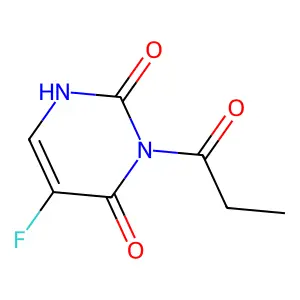 N(1)-(2-formylethyl)-5-fluorouracil structure