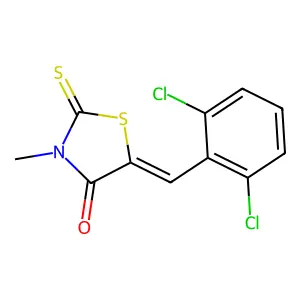 5-(2,6-Dichlorobenzylidene)-3-methyl-2-thioxo-1,3-thiazolidin-4-one structure