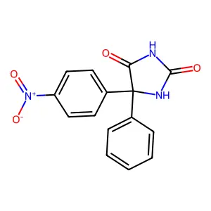 5-(4-Nitrophenyl)-5-phenylimidazolidine-2,4-dione structure