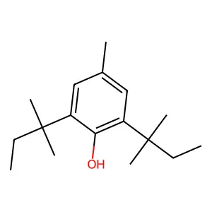 Phenol, 2,6-bis(1,1-dimethylpropyl)-4-methyl- structure