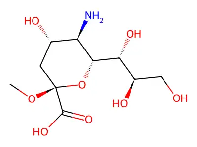 2-Methoxyneuraminic acid structure