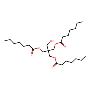 Pentaerythrityl triheptanoate structure