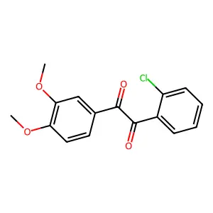 1,2-Ethanedione, 1-(2-chlorophenyl)-2-(3,4-dimethoxyphenyl)- structure