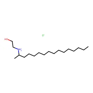 2-((1-Methylpentadecyl)amino)ethanol hydrochloride structure