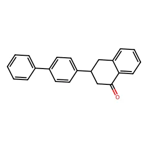 3-(1,1'-biphenyl)-4-yl-3,4-dihydronaphthalen-1(2H)-one structure