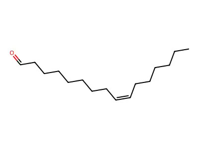 Hexadec-9-enal structure