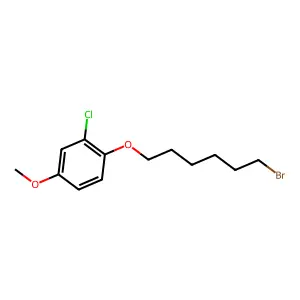 4-((6-Bromohexyl)oxy)-3-chloroanisole structure