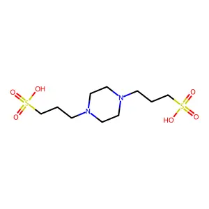 1,4-Piperazinedipropanesulfonic acid structure