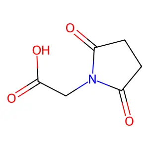 2,5-Dioxo-1-pyrrolidineacetic acid structure