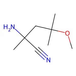 Pentanenitrile, 2-amino-4-methoxy-2,4-dimethyl- structure
