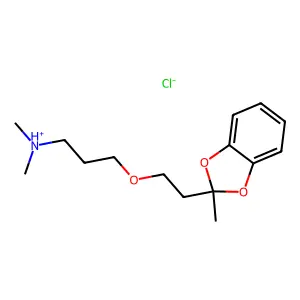 1,3-Benzodioxole, 2-(2-(3-(dimethylamino)propoxy)ethyl)-2-methyl-, hydrochloride structure