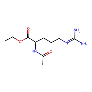 Ethyl N2-acetyl-L-argininate structure