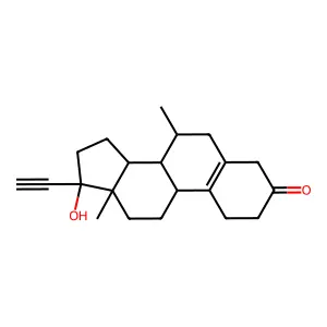 19-Norpregn-5(10)-en-20-yn-3-one, 17-hydroxy-7-methyl-, (7alpha,17alpha)- structure