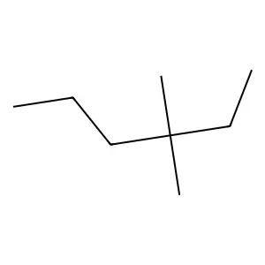 3,3-Dimethylhexane structure