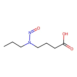 N-Propyl-N-(3-carboxypropyl)nitrosamine structure
