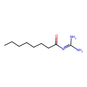 N-Amidinooctanamide structure