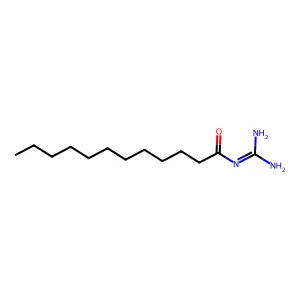N-Amidinododecanamide structure