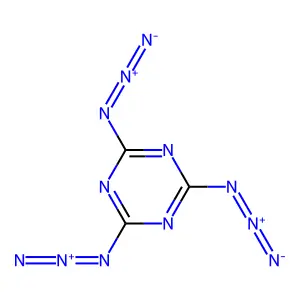 2,4,6-Triazido-1,3,5-triazine structure