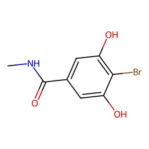 4-Bromo-3,5-dihydroxy-N-methylbenzamide structure